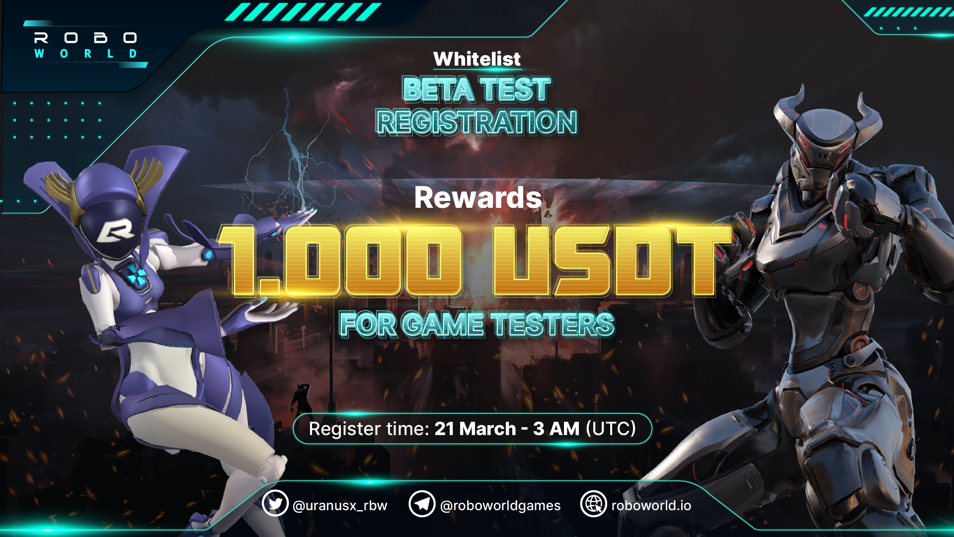 Robo World Offers 1000 USDT For Game Testers