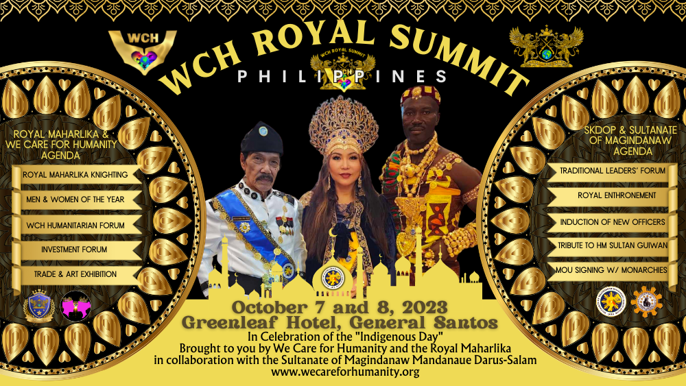 WCH and Royal Maharlika Launches the WCH Royal Summit, Philippines in Collaboration with the Sultanate of Maguindanao 